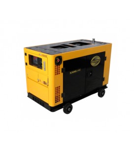 Генератор дизельный KDK15000SC3, 3-фазный 220/400V, 50Hz, 15kVA/12kW, бак 26л, расход 3.3 л/ч, пуск: стартер, 1150х660х780 мм, 3