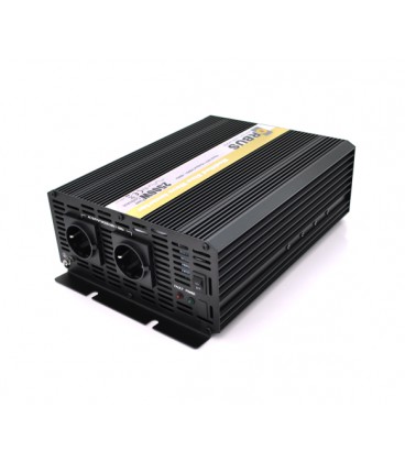 Инвертор напряжения ORBUS ORMS24-2500 (2500Вт), 24/220V, approximated, 2 Shuko, клемные провода, 6 предохранителей, Box.Q20