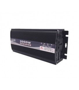 Инвертор напряжения Voltronic с правильной синусоидой, 2000W, 12/220V-1000W, 1 универсальная розетка, LED Display