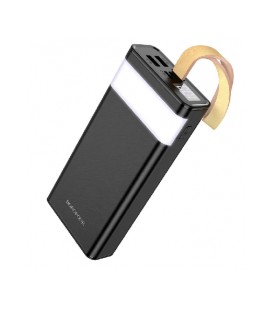 Power Bank BOROFONE BJ18 Coolmy, портативный аккумулятор 20000mAh, Micro-USB / USB-C 5V / 2A вход, два USB 5V / 2A выхода, LED ц