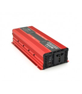 Инвертор напряжения Voltronic, 3600W(1800W), 12/220V, с аппроксимированной синусоидой, 1 универсальная розетка, 1 USB, крокодилы