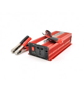 Инвертор напряжения Welion 2000ВА(1200Вт), 12/220V, approximated, 1 универсальная розетка, клемные провода, Box