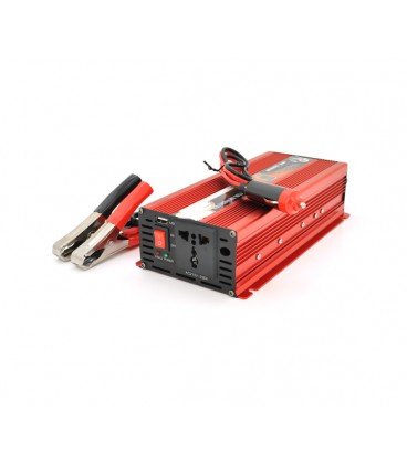 Инвертор напряжения Welion 2000ВА(1200Вт), 12/220V, approximated, 1 универсальная розетка, клемные провода, Box