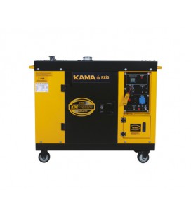 Генератор дизельный KDK11500SC, 1-фазный 230V, 50Hz, 11kVA/8.8kW, бак 26 л, расход 2,4 л/ч, пуск: стартер, 1100x545x760 мм, 208 
