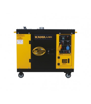 Генератор дизельный KDK11500SC, 1-фазный 230V, 50Hz, 11kVA/8.8kW, бак 26 л, расход 2,4 л/ч, пуск: стартер, 1100x545x760 мм, 208 