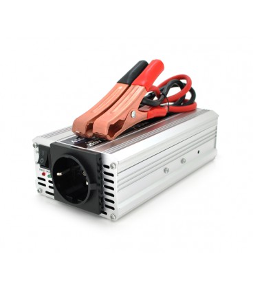 Инвертор напряжения POWERMASTER, 24V/220V, 700W с модифицированной синусоидой, 1 Shuko, клеммы