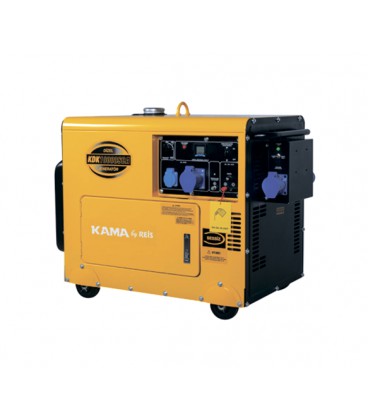 Генератор дизельный KDK10000SCA, 1-фазный 230V, 50Hz, 9.4kVA/7.5kW, бак 30 л, расход 2 л/ч, пуск: стартер, 850x550x720 мм, 192 к