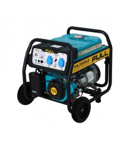 Генератор бензиновый FGL 3500LE, 1-фазный 230V, 50Hz, 3.5kVA/2.8kW, бак 17 л, расход 1.3 л/ч, пуск: ручной/стартер, 620х470х530 