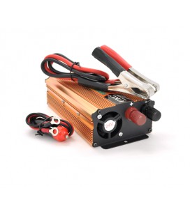 Инвертор напряжения UKC 1000ВА(600Вт), 24/220V, approximated, 1 универсальная розетка, клемы + крокодилы