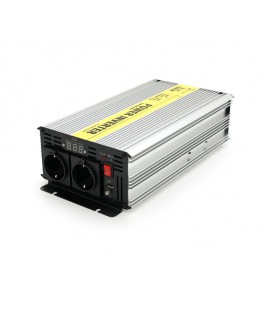 Инвертор напряжения RITAR RSC-1000, 12V/220V, 1000W с правильной синусоидой, 2xShuko, 1xUSB, клеммные провода, BOX, Q4