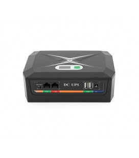 ИБП UPS-45W DCP-45W-20 для роутеров/коммутаторов/PON/POE-430(15-24V), 5/9/12V, 20800мAh(8*2600MAh), USB 3.0, Black, BOX