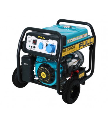 Генератор бензиновый FGL 10000LE, 1-фазный 230V, 50Hz, 10kVA/8kW, бак 28 л, расход 3 л/ч, пуск: ручной/стартер, 720х530х610 мм, 