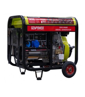 Генератор дизельнывый GDG 9500E, 1-фазный 230V, 50Hz, 8.8kVA/7kW, бак 30 л, расход 0,28 л/кВтЧ, пуск: стартер/AVR, 750х650х750 м