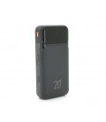 Power Bank Remax RPP-686 20000mAh, с кабелями USB+Type-C+Lighting, Black, 0.46kg