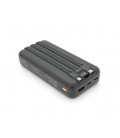 Power Bank Remax RPP-686 20000mAh, с кабелями USB+Type-C+Lighting, Black, 0.46kg
