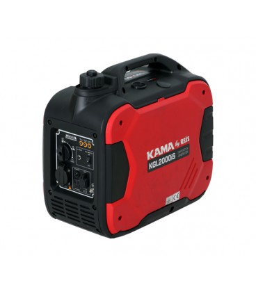 Генератор инверторный бензиновый KGL2000iS, 1-фазный 230V, 50Hz, 2kVA/2kW, бак 4л, расход 0.9л/ч, пуск: ручной, охл.: воздушное,