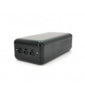 Power bank YM-391 50000 mAh, Input:5V/2.1A(micro USB, Type-C, Lighting), Output:5V /2.1A(3хUSB), plastic, Black, BOX