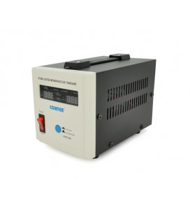 Стабилизатор напряжения релейный Conter SVR-500VA/375W однофазный, напольного монтажа, LED дисплей, DC150-270V, AC230±8%, 2*Shuk