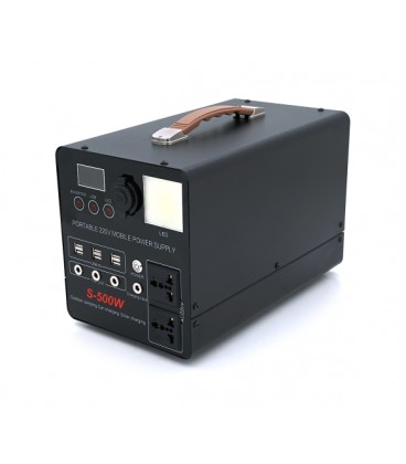 Портативный PowerBank S-500W, LiFePo4 40000mAh, 220V/30A, 2*AC/220V+4*DC/12V+6*USB/5V, LED, Q2