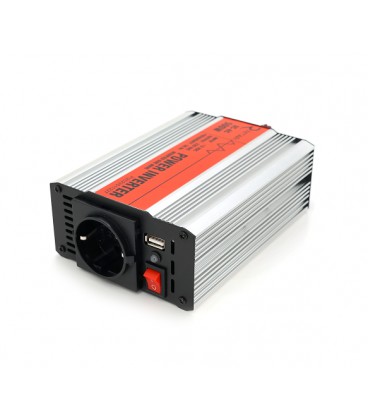 Инвертор напряжения RITAR RSX-500, 12V/220V, 500W с аппроксимированной синусоидой, 1xShuko, 1xUSB, клеммные провода, BOX, Q20