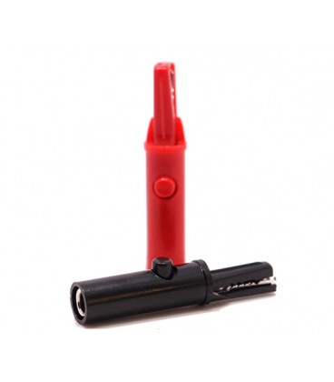 Зажим аккумуляторный 'крокодил' черный 52мм 19A (эластичный резиновый кожух),Q250