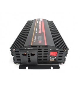 Инвертор напряжения UKC 1300ВА(650Вт)+CHARGE 10A, 12/220V approximated, 1 универсальная розетка, Box