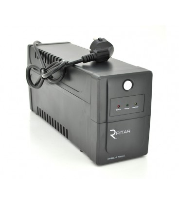 ИБП Ritar RTP800L-U (480W) Proxima-L, LED, AVR, 2st, USB, 2xSCHUKO socket, 1x12V9Ah, plastik Case ( 340 x 140 X 205 ) 5,5 кгQ4