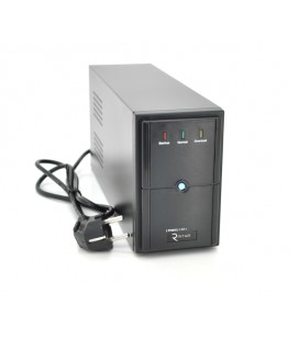 ИБП Ritar E-RTM650L-U (390W) ELF-L, LED, AVR, 2st, USB, 2xSCHUKO socket, 1x12V7Ah, metal Case Q4 (370*130*210) 4,8 кг (310*85*14
