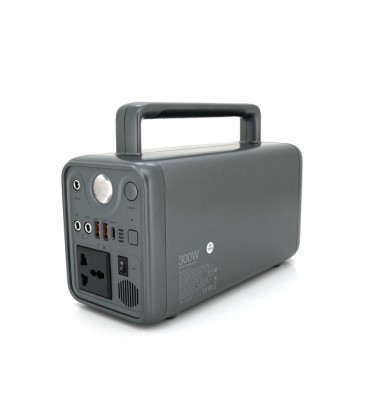 Портативная зарядная станция XO-PSA-300W мощностью 300W, (230Wh/72000mAh), Output:1AC+3DC+2USB+1Type-C, Black