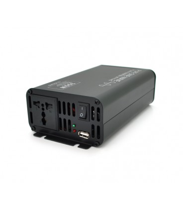 Инвертор напряжения YRLX-300 с правильной синусоидой, 300W, 12/220V, 60Hz, 1 универсальная розетка, 1USB, Box