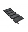 Power bank 12000 mAh Solar, (5V/200mA), 2xUSB, 5V/1A/2.1A, USB &lt,-&gt, microUSB, ударо защищеный прорезиненный корпус, Black, 