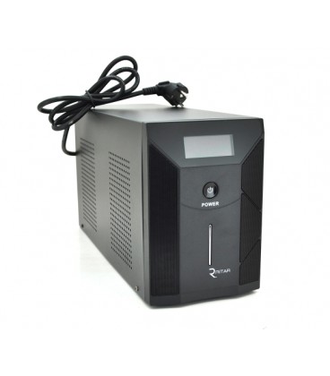 ИБП Ritar RTM3000 (1800W) Proxima-D, AVR, 3st, 3xSCHUKO socket, 4x12V9Ah, metal Case Q1 (400*145*210)