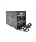 ИБП Ritar RTM1500 (900W) Proxima-D, LCD, AVR, 3st, 3xSCHUKO socket, 2x12V9Ah, metal Case (350х120х190)- Q2
