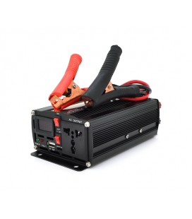 Инвертор напряжения POWERMASTER, 24V/220V, 300W с модифицированной синусоидой, 1 универсальная розетка, клеммы