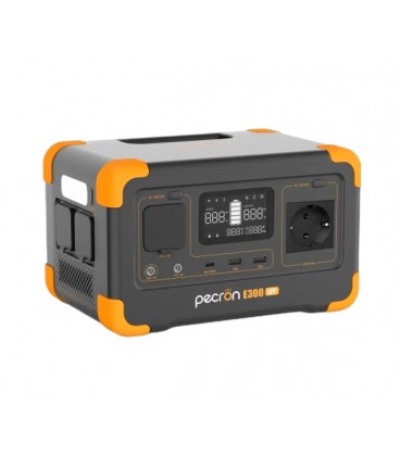 Зарядная станция Pecron E300LFP. Емкость 288 Wt/h, Мощность 600W. Out: 1хAC 220. 1хUSB-C (100W). Беспроводная зарядка 15W. 254×1