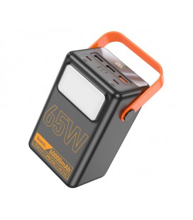 Power Bank HOCO J110A 60000mAh, 4USB+Type-C, 65W+PD20W, фонарик, Black, 1.26kg