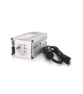 Инвертор напряжения Mervesan MSI-15012 (150W), 12/220V, approximated, 1Shuko, USB, клемы + зажимы, Box, Q24