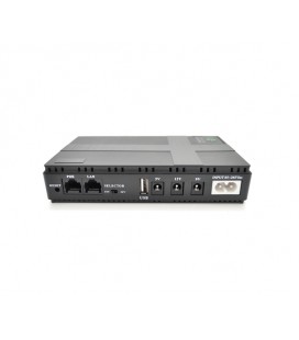 ИБП UPS-36W DC1036P для роутеров/коммутаторов/PON/POE-430, 5/9/12V, 1A/2А, 10400мAh, Black, BOX