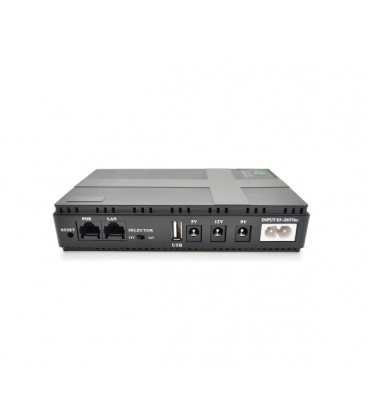 ИБП UPS-36W DC1036P для роутеров/коммутаторов/PON/POE-430, 5/9/12V, 1A/2А, 10400мAh, Black, BOX