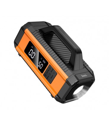 Пусковой прибор для аккумулятора автомобиля+ насос HOCO QS4, Power Bank 10000mAh, 2xUSB+ Type-C, корпус пластик, Box