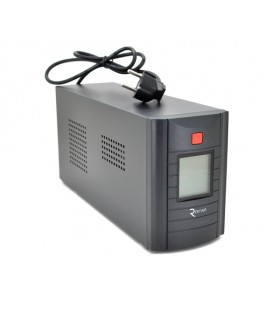 ИБП Ritar RTM1000 (600W) Proxima-D, LCD, AVR, 3st, 3xSCHUKO socket, 2x12V7Ah, metal Case (350х120х190)- Q2
