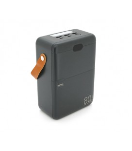 Power Bank Remax RPP-118 80000mAh, 3USB+Type-C, PD+QC 27W+22.5W, Black, 1.7kg