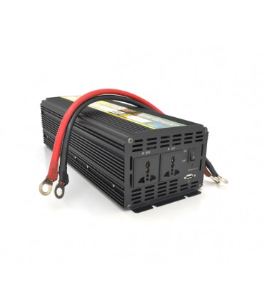 Инвертор напряжения Voltronic Wm-7000(4200Вт), 12/220 с аппроксимированной синусоидой, 2 универсальные розетки +USB, клемы