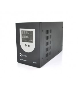 ИБП с правильной синусоидой Ritar SK-1000VA (700W), DC:145-275V, AC:230V, LCD-дисплей, 2Shuko socket, 12V, под внешнюю батарею, 