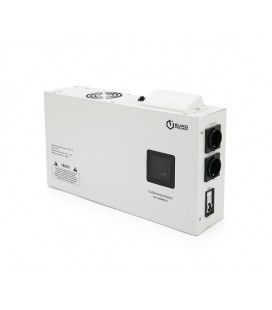 Стабилизатор напряжения релейный настенного монтажа Europower SLIM-10000SBR LED, 10KVA 9000W, 140-270Vac, SHUKO2, Q1 (515*270*20