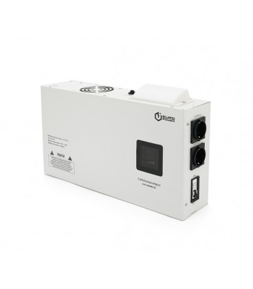 Стабилизатор напряжения релейный настенного монтажа Europower SLIM-10000SBR LED, 10KVA 9000W, 140-270Vac, SHUKO2, Q1 (515*270*20