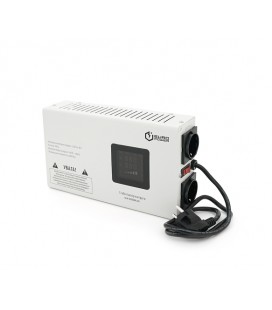 Стабилизатор напряжения релейный настенного монтажа Europower SLIM-2000SBR LED, 2000VA 1400W, 140-270Vac, SHUKO 2, Q1