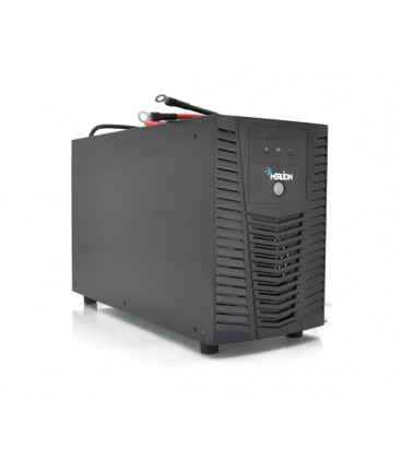 ИБП Merlion ARUN 1000 (600W) LED, 140-300VAC, AVR 1st, 4 SCHUKO, под внешний аккумулятор 12V, зарядка 10A, metal Case, клеммы M6