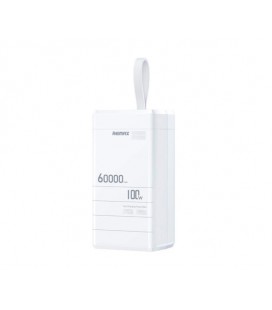 Power Bank Remax RPP-650 60000mAh, PD 100W+QC 22.5W, White, 1.46kg