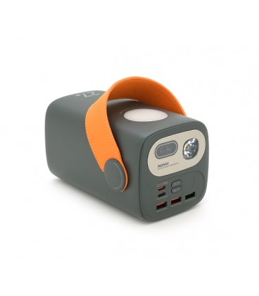 Power Bank Remax RPP-123 60000mAh, PD 27W+QC 22.5W, Gray, 1.454kg